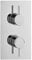 Concealed Thermostatic 1 Way Outlet Shower Valve with 2 Round Handles and an Anti Scald Feature Installed | WRAS & TMV2 Approved | by ECOSPA Chrome