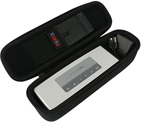 Khanka Hard Travel Case for Bose Soundlink Mini II 2/1 Bluetooth Portable Wireless Speaker.Fits the Wall Charger, Charging Cables. (Case only)
