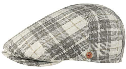 Mayser Schirmmütze Seidenmütze Simon Silk Wool Gatsby Flatcap Seidencap Damen/Herren - Made in The EU Schiebermütze Herrencap mit Schirm, Futter, Futter Sommer Frühling-Sommer Herbst-Winter - 57 cm