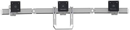 エルゴトロン Ergotron 98-009-026 HX Triple Monitor Bow Kit in Polished Aluminum for 2-10.2 lbs Monitors