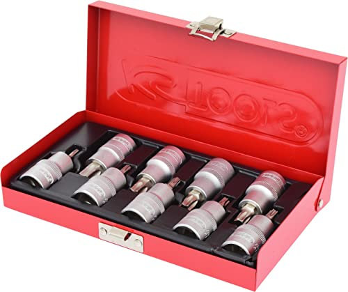 KS Tools 911.1385 Jeu de douilles tournevis en coffret 1/2''