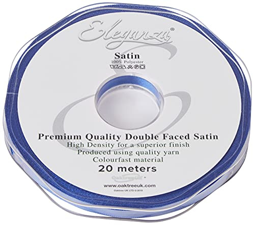 ELEGANZA Double Faced Satin Ribbon 6mm x 20m Royal Blue No.18