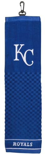 Team Golf MLB Kansas City Royals Besticktes Golf-Handtuch, Kariertes Schrubber-Design, gesticktes Logo, mehrere Team-Farben, Einheitsgröße (96110)