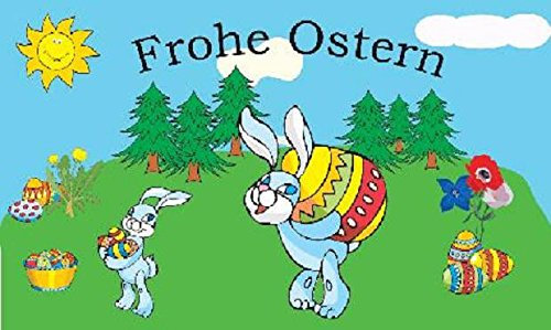 U24 Fahne Flagge Frohe Ostern II 90 x 150 cm