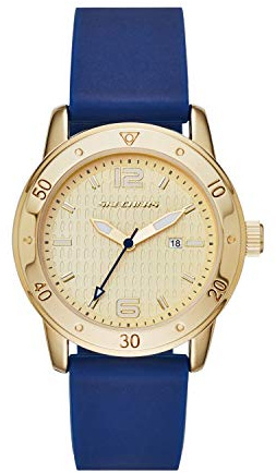Skechers Women's Redondo Quartz Three-Hand Date Watch, Color: Gold, Navy (Model: SR6052)