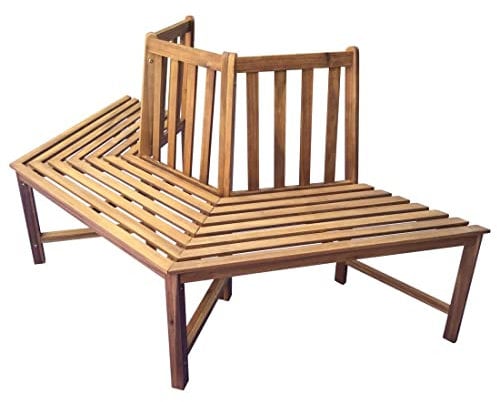OUTLIV. Baumbank 3-Sitzer 199cm Halbrund Akazie FSC