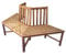OUTLIV. Baumbank 3-Sitzer 199cm Halbrund Akazie FSC