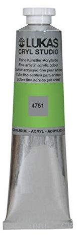 LUKAS Cryl Studio Peinture acrylique de qualité supérieure Vert chromé clair 75 ml