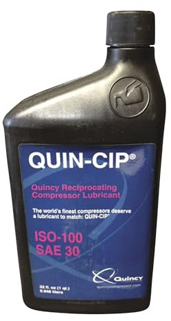 Quincy Compressor Olio per compressore, 30 W, numero di modello 112543Q100