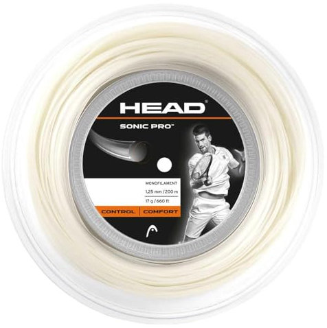 HEAD Herren sonic pro™ rol Tennis Saite, Weiß, 17 EU