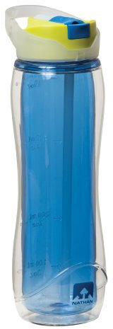 Nathan Streamline Double Wall Trinkflasche doppelwandig Blue-Sulphur 650 ml 4324TNUEB Blau