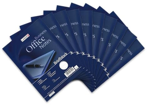 Landré Briefblock A5 liniert, 50 Blatt, 70 g/m² Papier, 10 Stück