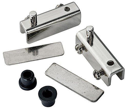 Glass Door Pivot Hinge for Free Swinging Glass Doors Polished Chrome (Pair)