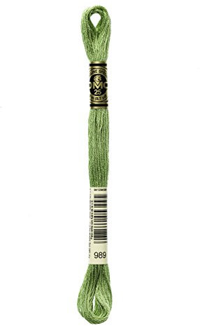 DMC – Lichteffekte, bestickt, 8,7 m 12-Pack grün (Forest-Green)