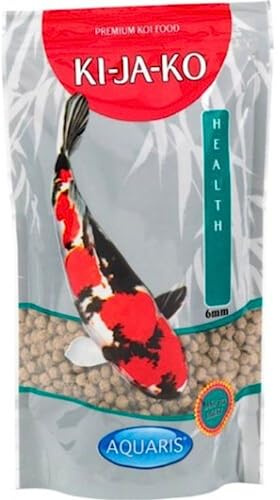 KI-JA-KO Health Koi Fischfutter 500 g / 6 mm - für Eine Gute Verdauung bei Koi Fische Mit Actigen zur Unterstützung des Immunsystems und FORPLUS (Omega-3-reiche Algen)