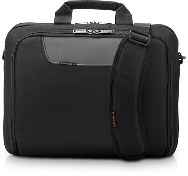 Everki Advance Laptoptasche für Notebooks bis 14,1 (35,8 cm) mit separaten Zubehörfächern / Selbstheilenden Reißverschlüssen / 9,5 l Fassungsvermögen