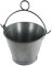 Wurko - Cubo Chapa Galvanizado Asa Anilla 25 cm, 6 litros