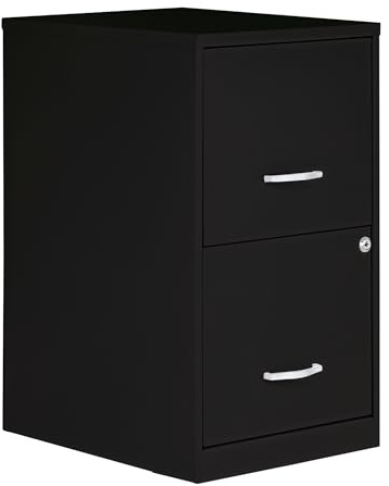 NuSparc 2 Drawer Locking Filing Cabinet | Pre-Assembled Steel Construction | Space-Saving Design is Perfect for Home and Small Office | Letter-Size | Assembled in North America