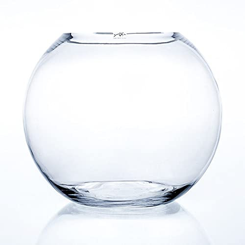 Glasvase GLOBE Glas Vase Tischvase Blumenvase rund, Ø 35 cm