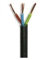 Bounce Generation 3 Core Rubber Flex 3183TRS - 1.5mm x 10 Metres Black PVC Insulated Multi-core PVC Cable
