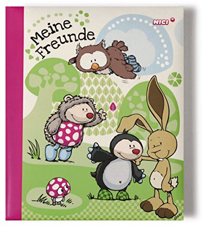 Nici 38303 - Freundebuch Igel und Maulwurf, 15 x 18 cm