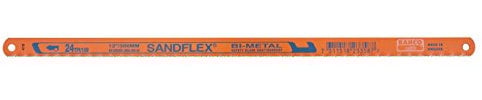 Bahco 3906-250-24-5P Bimetall-Handsägeblatt Sandflex 250mm 24 ZpZ 5 Stück
