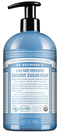 Dr. Bronner's, Organic 4 in1 Shikakai Baby Unscented Hand Soap, Coconut, 710ml