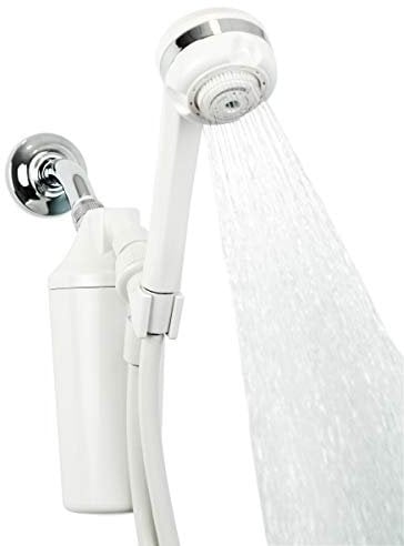 Aquasana AQ-4105 Showerhead Filter System with Handheld Wand, White