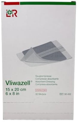 VLIWAZELL Saugkompressen steril 15x20 cm 30 St