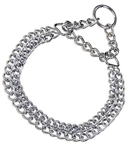 HS Sprenger Doppel-Halskette, Chromstahl, 35 cm, 0,161 kg