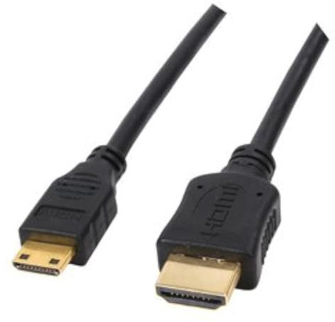 World of Data 1m HDMI to Mini HDMI Cable - ULTRA HD (4K Resolution) - 1080p - Full HD - v1.4 - Audio & Video - Ideal for HD Camcorders - 24k Gold Plated - OFC