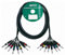 ah Cables KMCO3PPM28 Multicore Kabel 8 x 6,3 mm Klinke mono auf 8 x 6,3 mm Klinke mono 3 m