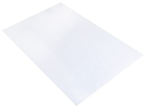 Rayher Textilfilz, 30 x 45 x 0,4 cm, weiß, 100 % Polyester, Bastelfilz, Filzzuschnitte, Filzplatten, 5311902