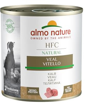 almo nature HFC Natural- Nassfutter für Hunde mit Kalb, 12er Pack (12 x 280 g)