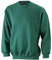 James & Nicholson Klassisches Sweatshirt mit Brusttasche (XL, dark-green)