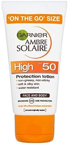 Garnier Ambre Solaire Sunscreen Protection Lotion with SPF50, 50ml