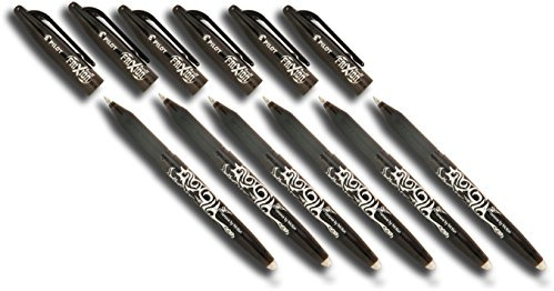 Pilot Frixion Tintenroller radierbar, schwarz (6 Stück)