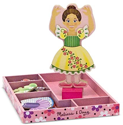 Melissa & Doug Magnetische Anziehpuppe aus Holz - Nina