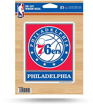 NBA Medium die Cut Aufkleber, Blau/Weiß/Rot