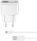 Cellular Line Caricabatteria e Cavo USB/Lightning per iPhone 5/5S, Bianco
