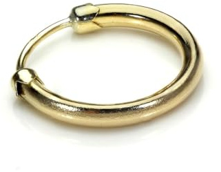 jewellerybox 9ct Gold Capped 11mm Sleeper Hoop Earring/Single/Mens Earrings