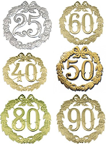 Jubiläums-Zahl 24Cmd 75 Gold 1234