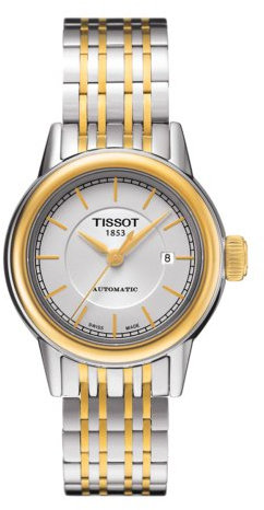 TISSOT DAMEN-ARMBANDUHR 30MM AUTOMATIK ZIFFERBLATT WEIß ANALOG T0852072201100