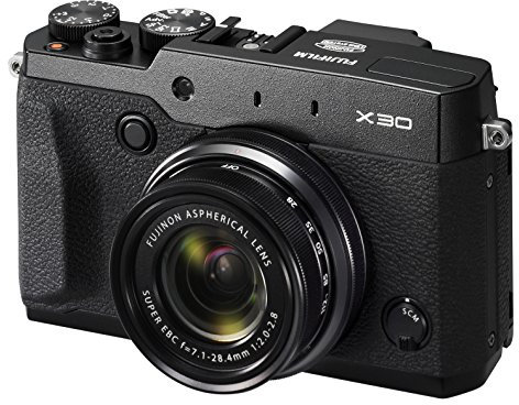 Fujifilm X30 Fotocamera Digitale 12 MP, Sensore X-TRANS CMOS II 2/3, Zoom 4X 28-112mm, f/2.0-2.8, Nero