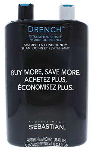 Sebastian Drench Moisturizing Shampoo & Conditioner Liter set (33.8 oz)