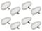 Deals2u365-8 x Microfibre Triangular Steam Mop Pads Fits PIFCO, BELDRAY, Quest, Hoover, Hyundai, Genie, Logik, Bissell, HOLME, Abode MORPHY Richards
