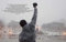 Sattie Rocky Balboa BILD MIT ZITAT BOXEN SPORT Boxing English Colour Text Print Canvas Bild auf Keilrahmen Leinwand Giclee 120x80 cm Wandbild Kunstdruck auf Leinwand Wandmontage Wohnzimmer