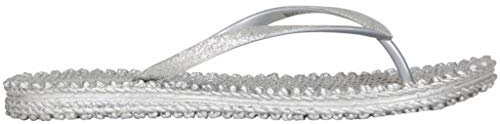 ILSE JACOBSEN HORNBÆK Damen CHEERFUL01 Flip Flop, Silber