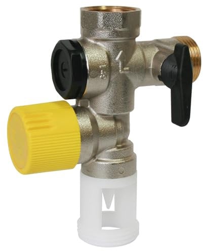 SOMATHERM FOR YOU - Grupo de Seguridad de teflón sede NC 20/27 (3/4 '') para el agua dura con un guardia de aire recta