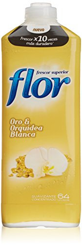 Flor - Weichspüler Konzentrat für Wäsche, Duft Gold und weiße Orchidee - 72 Dosen